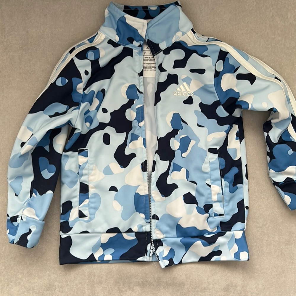 Toddler boy adidas full zip